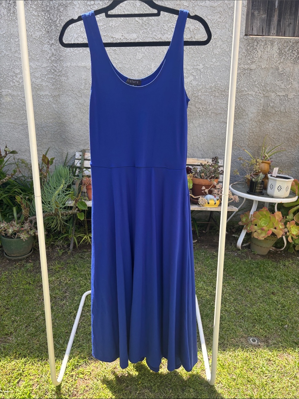 1. State Cobalt Blue Sleeveless Maxi Dress